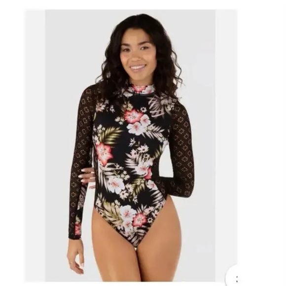 Hurley Other - Hurley X Carissa Moore Highland Tropics MAX L/S Moderate Surfsuit Swimsuit SET